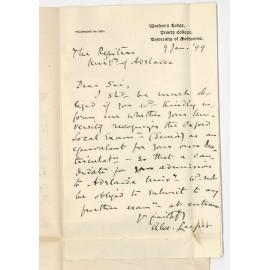 Alex Leeper - University of Melbourne - Whether Oxford Local Examination Senior is an equivalent for Senior Public in Adelaide