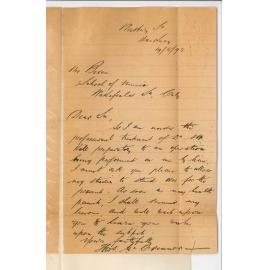 Thomas McCreanor - Hackney - Norwood - Cannot attend lessons at Conservatorium at present due to illness