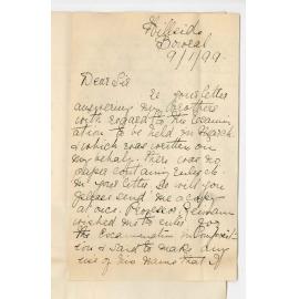 Miss V Newton Russell - Bowral - Elder Scholarships at Conservatorium