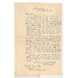 B Donnelly - Millicent - Son's failure in Preliminary Examination in September 1898