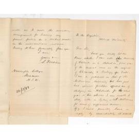 S Fiddian - Stanmore NSW - Particulars of Medical Course