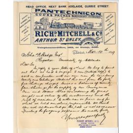 R Mitchell and Company - Adelaide - Removal of University Piano