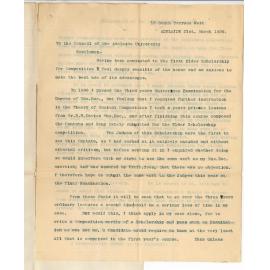 Miss Florence E Cooke - Adelaide - Concerning Elder Scholarship