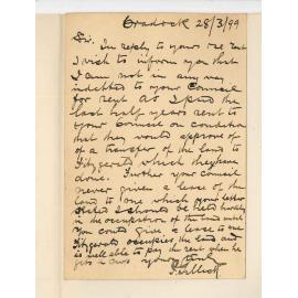 Patrick Gillick - Cradock - Concerning transfer of Land to Fitzgerald