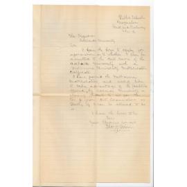 Thomas J Brown - Mogumber WA - Admission ad eundem statum