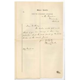 W Ernest Cooke - Honorary Secretary - Government Astronomer - Western Australia - Failure of Number 182 in Junior Public