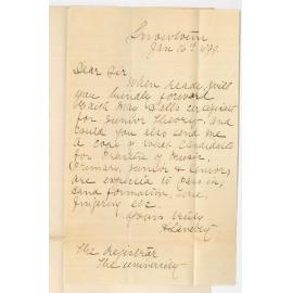 Miss H Laverty - Snowtown - Request for Junior Theory Certificate Miss E M Hall and Music Pamphlet