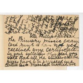 Mrs E G Wilkinson - Moonta - Ella Phillips - Certificate for Music Examination