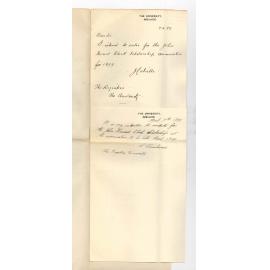 John Colville and Spencer Churchward - The University - Entering for John Howard Clark Scholarship