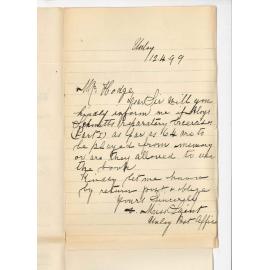 Miss Saint - Unley Post Office - Concerning music examinations