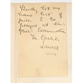 Miss M Carlile - Laura - Request for syllabus