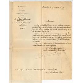 Minister for Public Education - Brussels - Requesting the University Calendar