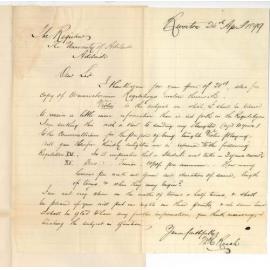 W H Roach - Riverton - Particulars of Conservatorium Regulations