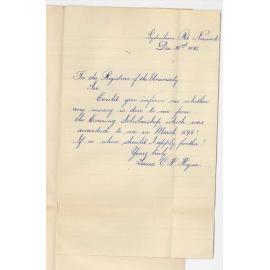 Miss Laura Olga Hedwig Heyne - Norwood - Evening Scholarship