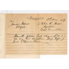 James Melrose - Aldgate - Fee payment for two daughters for Elder Conservatorium