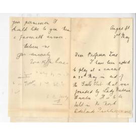 Miss Nora K Thomas - Adelaide - Permission to play at the North Adelaide Institution concert