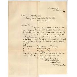 C Hope Hagne - Kooringa - Concerning extension lectures