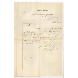 W Ernest Cooke - Western Australia - Request for Calendar