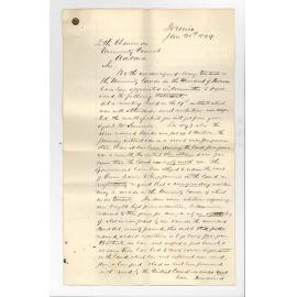 William Summers - Terowie - Concerning Meeting of University Tenants at Terowie