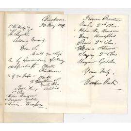 Caulfield Barton - Blackwood - Request for Music Certificates