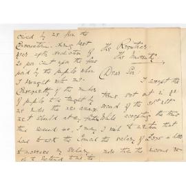 Miss Gulielma Hack -  University -  Accepting and thanking Council for the appointment at Conservatorium