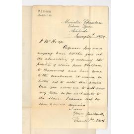 Frank John Naish - Victoria Square City - Concerning the Conservatorium Building