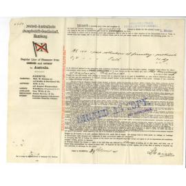 Aron Hirsch and Son - Halberstadt - Forwarding Bill of Lading