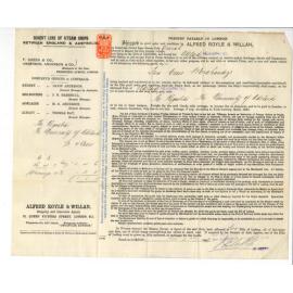 Young J Pentland - London - Forwarding Bill of Lading