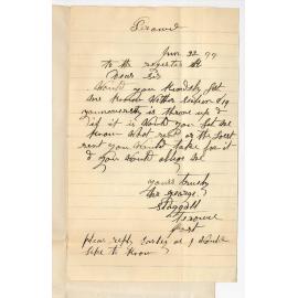 George Steggall - Terowie - Lease of University Land