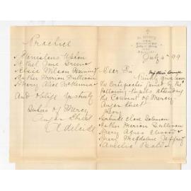 Sisters of Mercy - Angas Street - Requesting Music Certificates