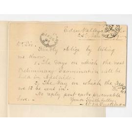 William Snelling - Eden Valley - Concerning Preliminary Examination