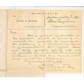 Charles J Reade - Jamestown - Preliminary Examination at Jamestown