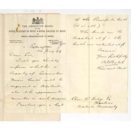 A E Balch - Sydney - Supply of Examination Music Books