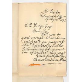 Miss Nina Auburn Rossi - Mount Barker - Requesting Certificate