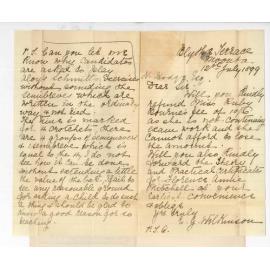 Mrs E G Wilkinson - Moonta - Requesting refund of Miss R Browns Exam Fee - Music Certificates