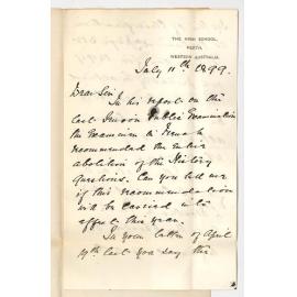 F C Faulkner - The High School - Perth WA - Regulations of Public Examinations