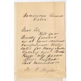 Dominican Convent Cabra - Goodwood - Requesting Certificates