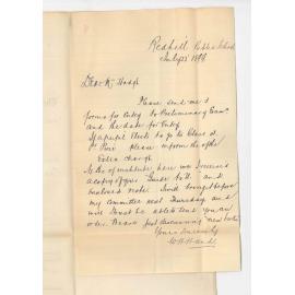 W H Hand - Redhill Public School - Concerning Preliminary Examination