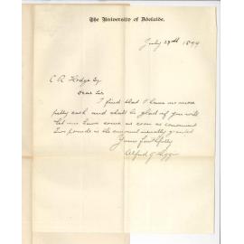 Alfred James Higgin - University - Request for Petty Cash