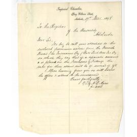 H L and A E Ayers - Adelaide - Concerning Insurance Policy