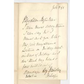 E G Blackmore - Concerning Extension Lectures