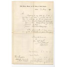 Joseph Robert George Adams - Public Library - Concerning books from Library