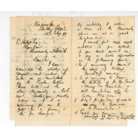 Victor von Bertouch - Kapunda - Concerning Higher Public Examination