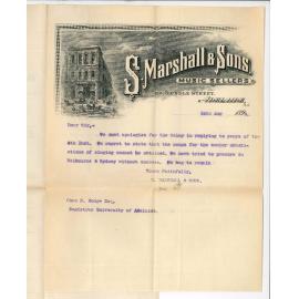 S Marshall and Sons - Adelaide - Music for Public Examinations