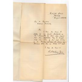 Robert Homburg Jnr - Adelaide - Requesting Final Certificate