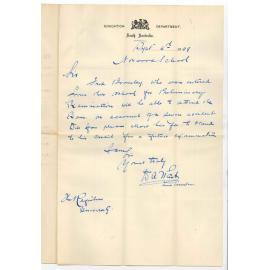 William A West - Norwood Public School - Withdrawing candidate from Preliminary Examination