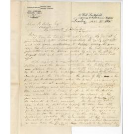 Young J Pentland - London - Concerning supply of Periodicals