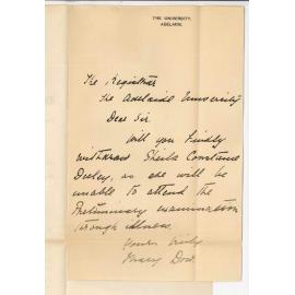 Miss M Dow - Glenelg - Withdrawing candidate from Preliminary