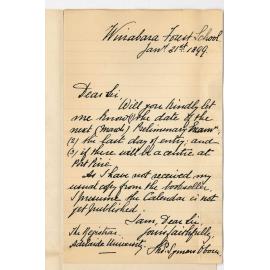 Thomas Symons Oborn - Wirrabara - Concerning March Preliminary Examination