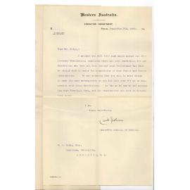 Cyril Jackson - Inspector General of Schools - Perth WA - Concerning Preliminary Examination